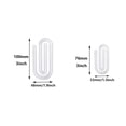 thumbnail image 4 of pitrice 10x Clear Sublimation Paper Clips 10 Pack Acrylic Blanks For Custom Designs Sublimation Acrylic 3*1.9 inch, 4 of 6