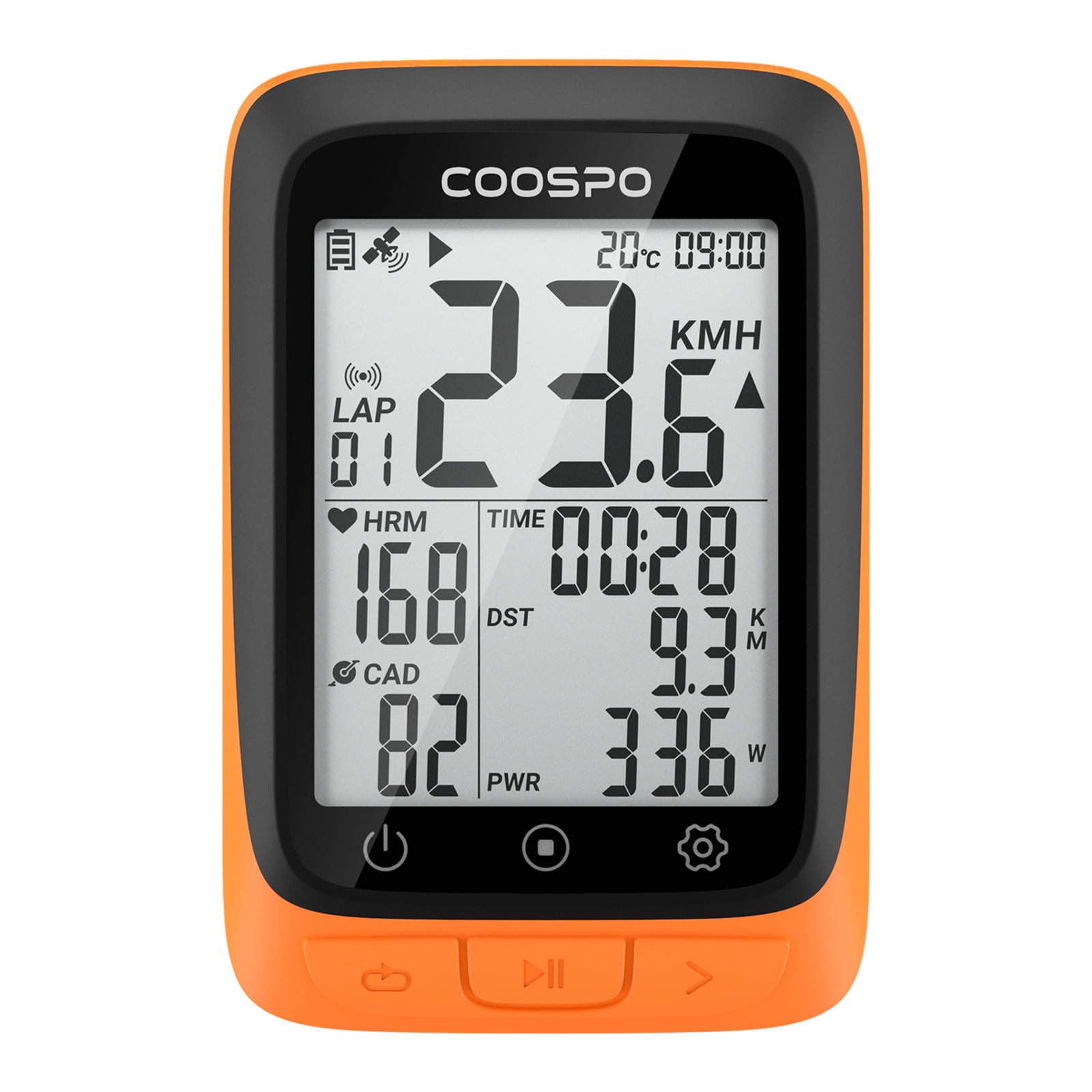 Coospo Bike Computer Wireless GPS Bicycle Speedometer and Odometer with ANT Heart Rate Monitor Cadence Sensor BT 5.0 Compatible with Strava IP67 Walmart