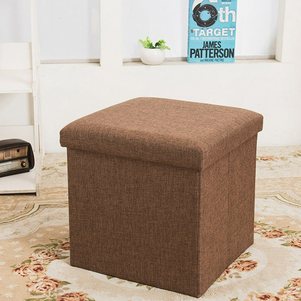 Siaonvr Fabric Storage Stool Folding Stool Multifunctional Seat Simple Storage Box - Walmart.com 