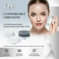 thumbnail image 6 of Avilana Electronic Face Scrubber, Sonic Facial Cleansing Brush with UV-C Light Sterilizing, Sonic Vibration, Smart Blow-Dry, Waterproof and Wireless Charging (Facial Cleansing Kit-White), 6 of 6
