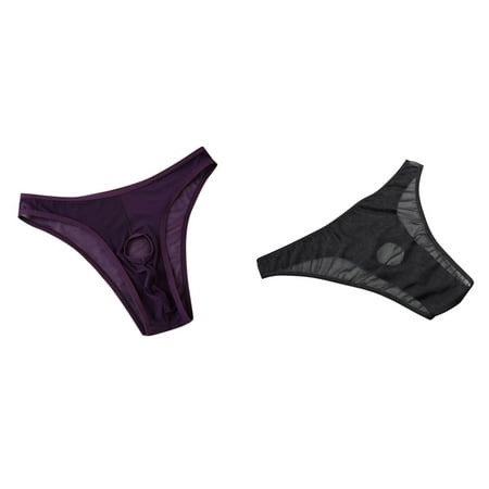 2-Pack Underwear Men Passion T-back Hole Underpant plus Size Bustier for Women Lingerie Daddy Lingerie Womens Lingerie Lingerie with Garter Belt And Stockings Negligee Women Christmas