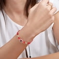 thumbnail image 4 of Uxcell Evil Eye Bracelets, Handmade Adjustable String Protection Good Luck Cord Braided Bracelet for Women Men, Red, 4 of 5