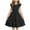 Black, variant on TGSLY Girls Princess Dresses Cute Flutter Sleeve A-Line Beach Sundress Casual Summer Double Layer Ruffled Tiered Swing Midi Dress Yellow 9-10 Years