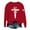 Red, variant on Women's Trendy Pullover Hoodie Letter Print Round Neck Top For Fall & Winter Hot Sweatshirt for Women Ladies Hoodies Jackets Color Pocket Baggy Shirt Fall Women Shirt Colla Sweatshirt Large Sweatshirt