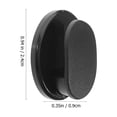 thumbnail image 2 of HAMPPLIES 5Ud Gancho Adhesivo Para Auto Color Negro Ideal Para Llaves Y Gafas Con Resistente, 2 of 8