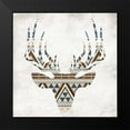 thumbnail image 2 of Grey, Jace 20x20 Black Modern Framed Museum Art Print Titled - Aztec Deer No Background, 2 of 5
