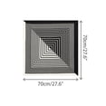 thumbnail image 3 of BUFANDA IMPRESA A RAYAS SIMÉTRICAS DE COLOR CONTRASTANTE INSPIRE CHIC PARA MUJERES, 70x70cm/27.6x27.6" (LxA) HERRINGBONE EN COLOR NEGRO Y BLANCO, 3 of 6