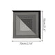thumbnail image 3 of BUFANDA IMPRESA A RAYAS SIMÉTRICAS DE COLOR CONTRASTANTE INSPIRE CHIC PARA MUJERES, 70x70cm/27.6x27.6" (LxA) HERRINGBONE EN COLOR NEGRO Y BLANCO, 3 of 6