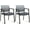 Grey, variant on QRKD Black Waiting Room Chair with Wheels Mesh Back Stacking Arm Chairs with Upholstered Fabric Seat and Ergonomic Lumber Support for Office School Church Guest Reception