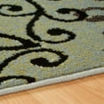 thumbnail image 4 of Leigh Modern Polypropylene Floral Medallion Indoor High Traffic Area Rug - 4' x 6', Blue, 4 of 4
