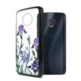 thumbnail image 6 of FINCIBO Slim TPU Bumper + Clear Hard Back Cover for Motorola Moto G6 Plus 6", Irises Flowers, 6 of 7