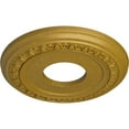 thumbnail image 3 of Ekena Millwork 12 1/4"OD x 4"ID x 1 1/8"P Jackson Ceiling Medallion (Fits Canopies up to 7 3/8"), Hand-Painted Pharaohs Gold, 3 of 8