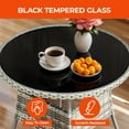 thumbnail image 5 of ModFusion Versatile Indoor Outdoor Round Bistro Table, All-Weather Gray Rattan with Glass Tabletop, Perfect for Patio, Porch, and Garden, 5 of 9