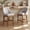 Gray, variant on Bar Stool Set of 2, 26" Upholstered Counter Height Stools with Back, Solid Wood Legs, Faux Leather Bar Chairs for Kitchen Island