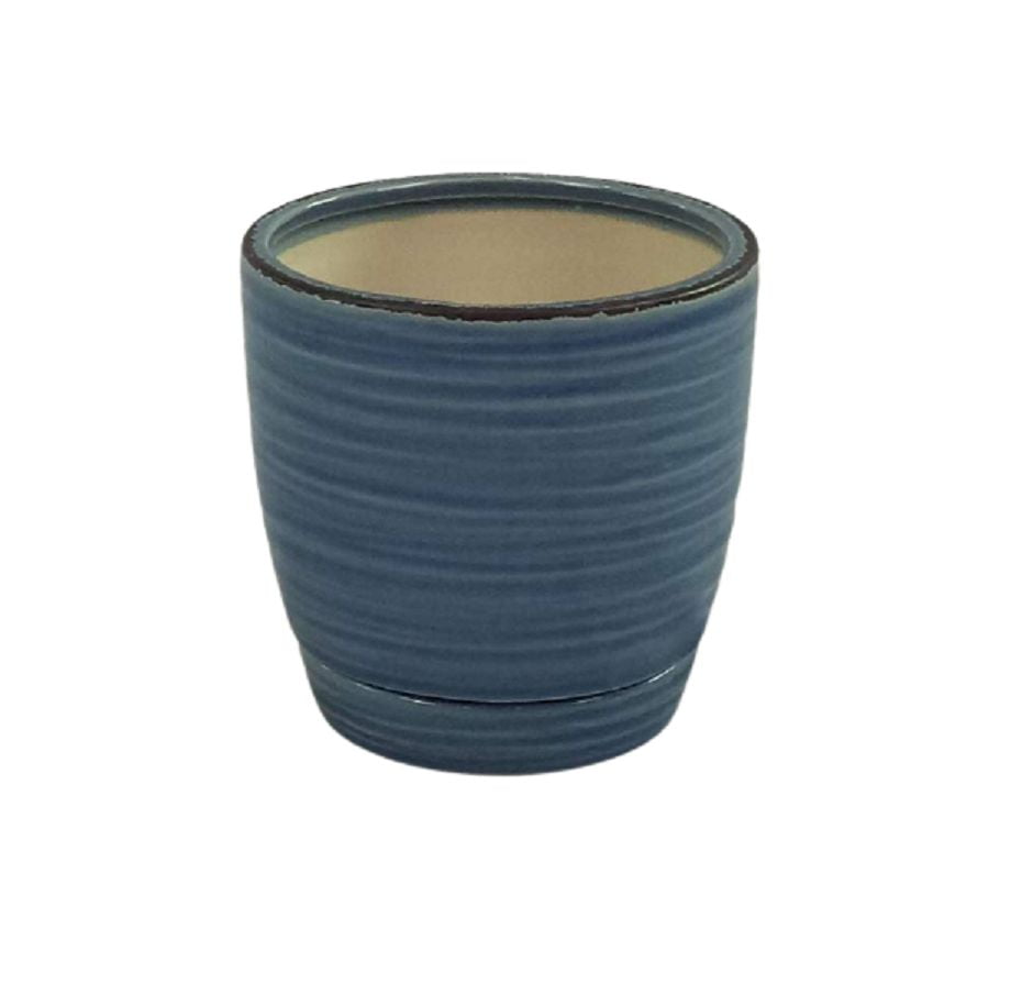 Hometrends Ceramic Brushed Planter