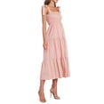thumbnail image 4 of VISgogo Vestido de Mujer, Color Sólido Sin Mangas Volantes de Una Pieza con Tirante Ajustable para el Hombro para el Verano, S/M/L/XL VISgogo moda, 4 of 7
