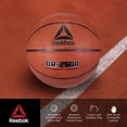 thumbnail image 2 of Reebok Durable Rubber Indoor/Outdoor Basketball with Inflatable Pump for Indoor & Outdoor Play, Size 7 (29.5 in), 2 of 7