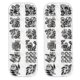 thumbnail image 1 of Cristales KAIYANG 2 piezas para decoración de uñas con parte posterior plana diamantes de imitación 3D Plata, 1 of 5