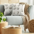 thumbnail image 5 of Ambesonne Guitar Throw Pillow Cover 2 Pack, Sketch Chords Flamenco, 24", Cream Brown, 5 of 7