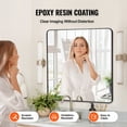 thumbnail image 2 of KFFKFF Square Wall Mounted Mirror 36" x 36" Mirror with Aluminium Alloy Frame, 2 of 9