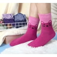 thumbnail image 5 of QWZNDZGR Womens Thick Warm Wool Socks, 5 Pack Casual Crew Cozy Thermal Winter Socks for Gifts, 5 of 5