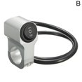thumbnail image 1 of Motorcycle Handlebar Headlight Switch Aluminum Alloy 22cm Three-position Waterproof Switch 12v Fog Spotlight, 1 of 5