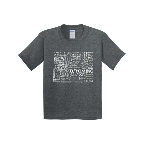 Inktastic Wyoming State Word Salad Youth T-Shirt