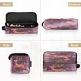 thumbnail image 5 of Hair Tool Organizer Bag with Heat Resistant Mat Removable Travel Storage Case for Hot Air Brushes Curling Irons Deer with Long Antlers, 5 of 8