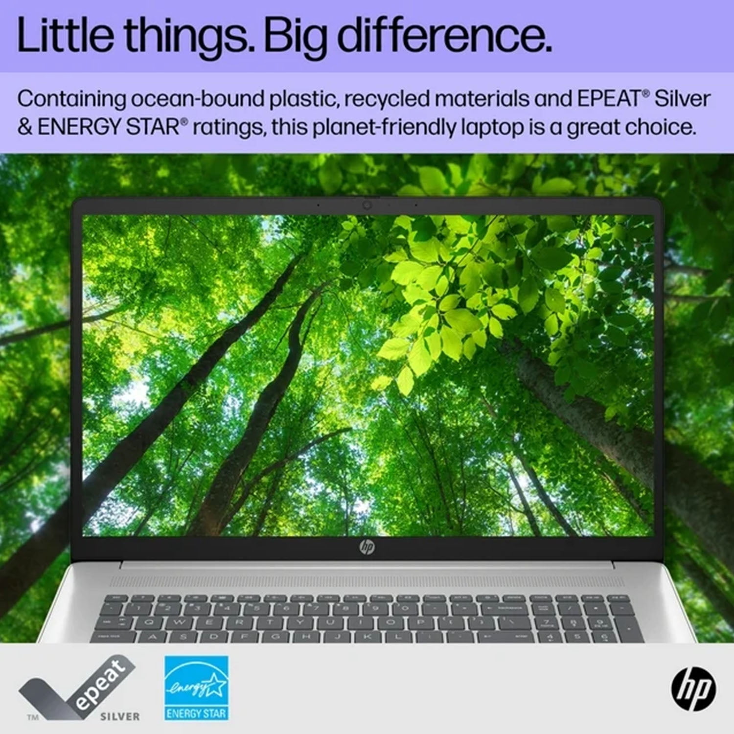 HP 17 17.3" FHD IPS Laptop Computer, Intel Core i3-N305, 16GB RAM, 512GB PCIe SSD, Long Battery Life, Wi-Fi 6, Bt 5.3, HDMI, Windows 11 Home, Natural Silver