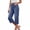 Blue women wide leg capri jeans a1, variant on Women Wide Leg High Waisted Denim Capri Pants with Pockets Casual Solid Basic Jeans for Summer Workout Lounge Beach Travel Cropped Palazzo Trousers, Light Blue M