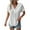 White, variant on Diufon Women's Knit Tops Summer Short Sleeve V Neck Blouses Lace Peathwork Solid Color Tees