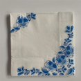 thumbnail image 1 of Servilleta de papel para fiesta de cumpleaños y boda, tejido elegante a rayas azules, hermosas servilletas vintage, decoración cuadrada para el hogar, 3 capas, 1 of 4