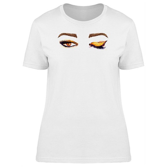 Winking Eye Silhouette T-Shirt Women -Image by Shutterstock, Female Small