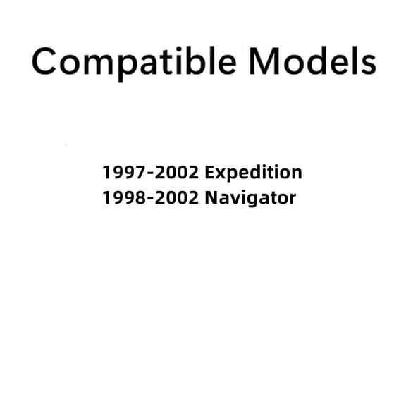 Driver Left Side Rear Door Window Door Glass Compatible with Ford Expedition/Lincoln Navigator 1997-2002 Models