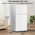 thumbnail image 3 of SMAD 20.5 Cu ft Top Freezer Refrigerator Compact Fridge with Reversible Door, 3 of 11