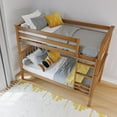 thumbnail image 6 of Max & Lily Twin over Twin Bunk Bed for Kids, Solid Wood Bunk Beds with Ladder, Pecan, 6 of 13