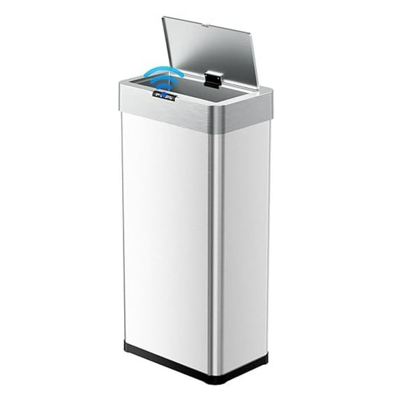 21.1 Gallon Touchless Trash Can, 80L Stainless Steel Sensor Bin, Automatic Garbage Can with Soft Close Lid & Bag Holder for Kitchen, Office, RV