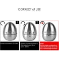 thumbnail image 2 of Creative egg shaped mechanical timer,  Mechanical Rotating Alarm 60 Minutes Count Down Timer for Cooking Learning，providing precise protection for kitchen time, 2 of 10