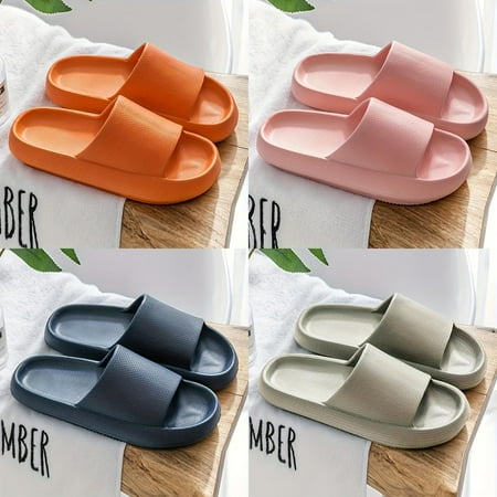 

HUNANYG Comfort Slides for Men - Anti-Slip Breathable Indoor/Outdoor Slippers