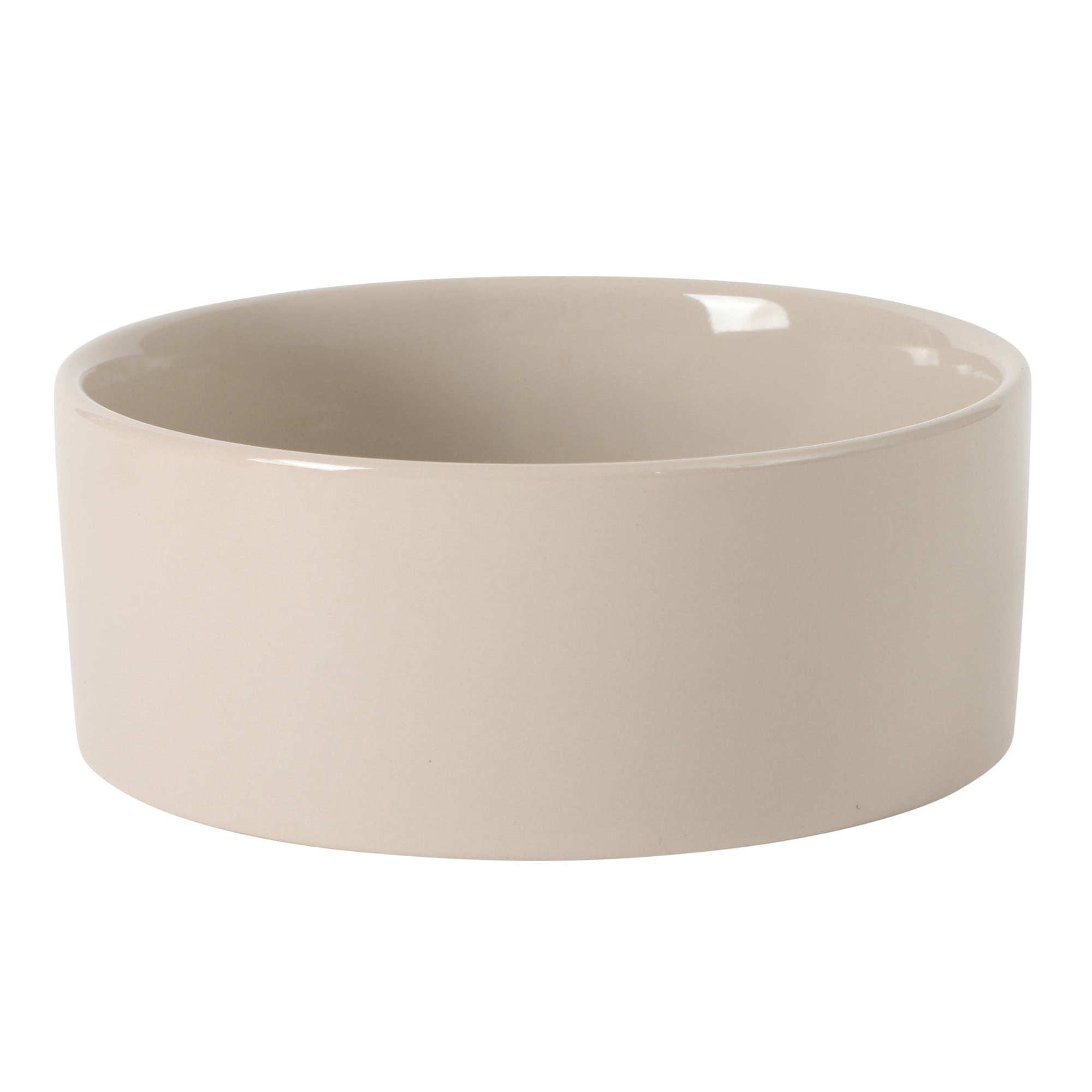 Gibson Home Zoomie Bites Ceramic Dog and Cat Bowl with Acacia Wood Stand Non-Slip Matte Glaze Weighted Food Water Set for Cats & Small/Medium Sized Dogs, 5.5" Bowls