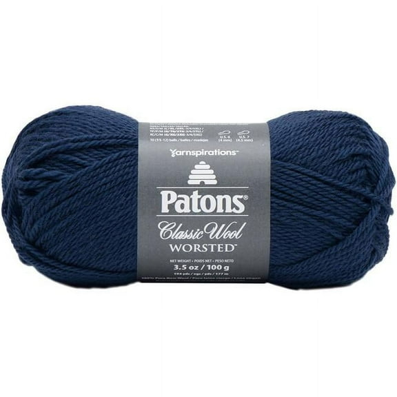 Patons Classic Wool Yarn-Navy Blue