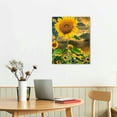 thumbnail image 3 of Nawypu Sunflower Wall Art Canvas Print for Home Decor Panel Paintings Modern Artwork for Living Room Decoration Flower Pictures Photo Prints On Canvas, 3 of 5