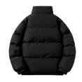 thumbnail image 5 of Ptauao Men's Winter Puffer Jacket Sherpa Lined Wind Resistant Midweight Warm Insulated Quilted Down Coat Parka, 5 of 6