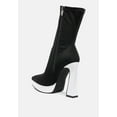 thumbnail image 3 of Rabha Contrasting Platform Detail Sock Boots, 3 of 10