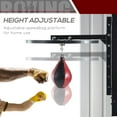 thumbnail image 4 of Soozier Sac de Vitesse Plateforme Cadre de Speedball Mural Boxe MMA Sac de Frappe, 4 of 9