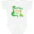 thumbnail image 3 of Inktastic My Oma Loves Me Dinosaur Boys Baby Bodysuit, 3 of 5