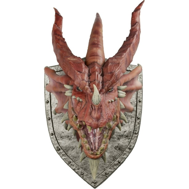 WizKids Dungeons and Dragons Red Dragon Trophy Wall Plaque, Foam/Rubber