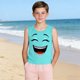 thumbnail image 5 of Niños Pequeños Camisola sin Mangas Gradiente Suave Impresión Moda Lindo Fondo para Niños 3-15 Años, 5 of 8