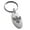 Silver, variant on Stainless Steel Aztec Power Strength Courage Rune Engraved Small Oval Charm Keychain Keyring