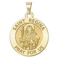 thumbnail image 2 of Picturesongold.Com Saint Regina Religious Medal Female Adult-2/3 Inch Size of Dime 14K White Gold, 2 of 4
